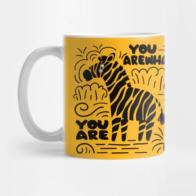 You are What You are Zebra Animal kids Girls Design by estelA_Sunday